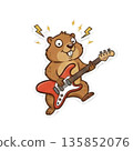 Marmot playing guitar 135852076