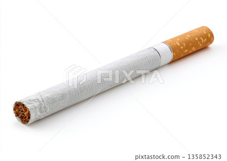 Tropical island resort with overwater bungalows surrounded by clear turquoise ocean and coral reefs, offering peaceful and scenic vacation spot 135852343