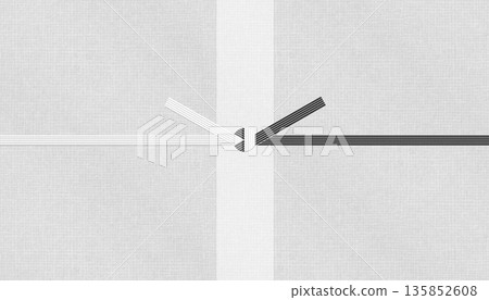 時尚的日式現代和紙，以及用於葬禮和弔唁的黑白“musubikiri”水引。 135852608