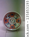 9691 Large plate with a design of pine, bamboo, plum, peony and phoenix 135853193