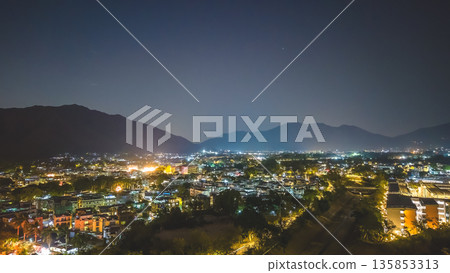 Jan 16 2026 Night View Over Kam Tin Rural Village Hong Kong Jan 16 2026 Night View Over Kam Tin Rural Village Hong Kong 135853313