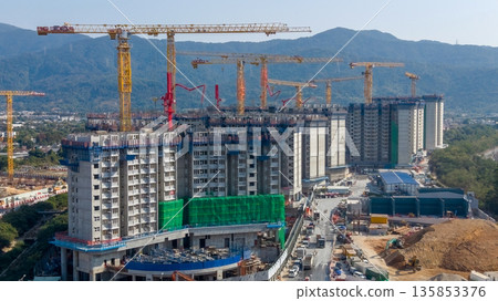 Jan 16 2026 Residential Housing Construction Near Kam Sheung Road Hong Kong 135853376