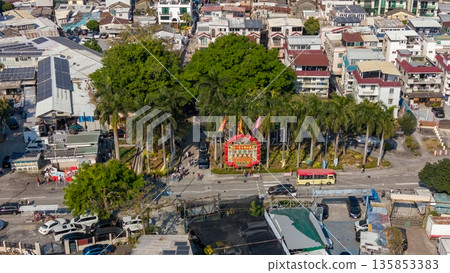 Jan 16 2026 Rural Village Scene at Tsz Tong Tsuen Hong Kong Jan 16 2026 Rural Village Scene at Tsz Tong Tsuen Hong Kong 135853383