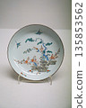 9695 Five-colored flower and bird pattern plate 135853562