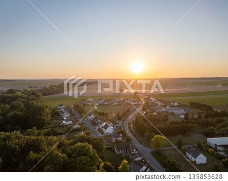 Bergnicourt, Rethel, Ardennes, Grand-Est, France, August, 28th, 2025, Experience the stunning beauty 135853628