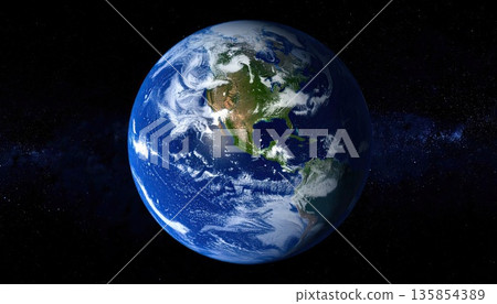 AI Image: Earth seen from space 135854389