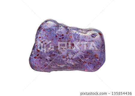 Closeup bloodshot Iolite gemstone Closeup bloodshot Iolite gemstone 135854436