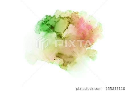 融合水彩和幾何圖形的抽象藝術 135855118