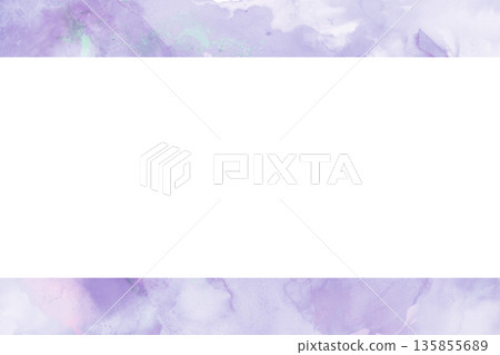 Watercolor frame background material 135855689