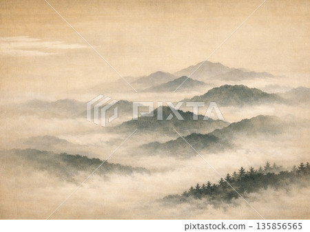 山間霧氣 135856565