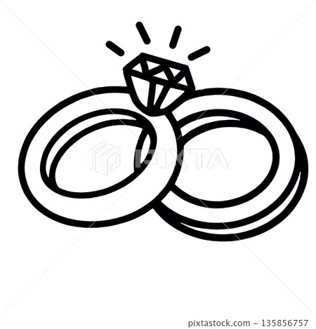 Engagement ring wedding ring diamond jewelry love marriage commitment celebration 135856757