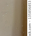 Close-up of water droplets on the wall / soft light and clean background 135856853