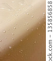 Close-up of a smooth beige surface with water droplets | Water droplets, drops, water, surface, moisturizing, cleanliness, drops 135856858