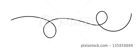 Doodle isolated vector line, simple hand drawn illustration Doodle isolated vector line, simple hand drawn illustration 135858889