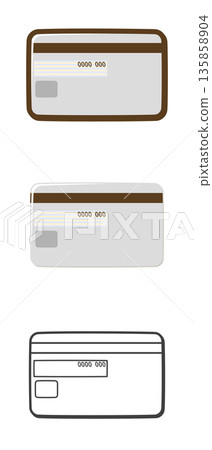 Credit card (back side) 135858904