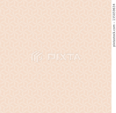 Abstract watercolor geometrical background, retro style seamless pattern in beige tones 135859634
