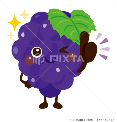 葡萄圖案插圖預示著好兆頭 葡萄圖案插圖預示著好兆頭 135859848