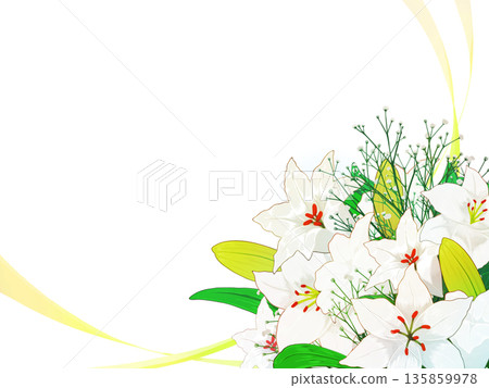 Festive white bouquet frame 3/3 Festive white bouquet frame 3/3 135859978