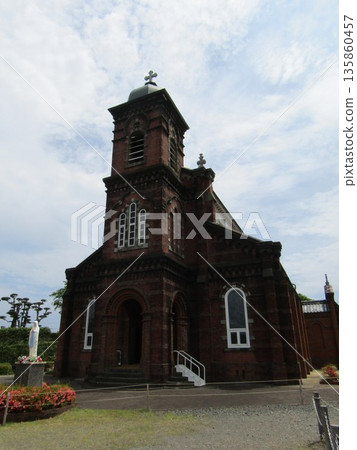 Tabira Cathedral, a brick and wooden structure, completed in 1918 in Hirado City, Nagasaki Prefecture Tabira Cathedral, a brick and wooden structure, completed in 1918 in Hirado City, Nagasaki Prefecture 135860457