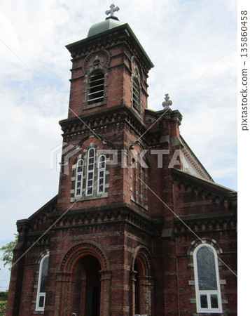 Tabira Cathedral, a brick and wooden structure, completed in 1918 in Hirado City, Nagasaki Prefecture Tabira Cathedral, a brick and wooden structure, completed in 1918 in Hirado City, Nagasaki Prefecture 135860458