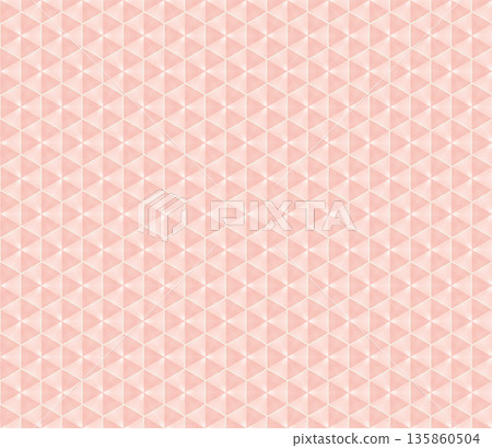 Abstract watercolor geometrical background, retro style seamless pattern in beige and pink tones 135860504
