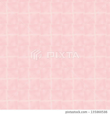 Abstract watercolor geometrical background, retro style seamless pattern in beige and pink tones Abstract watercolor geometrical background, retro style seamless pattern in beige and pink tones 135860586