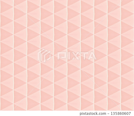 Abstract watercolor geometrical background, retro style seamless pattern in beige and pink tones Abstract watercolor geometrical background, retro style seamless pattern in beige and pink tones 135860607