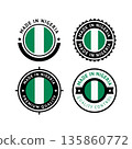 National flag of the Federal Republic of Nigeria 135860772
