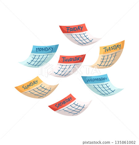Illustration of calendar Illustration of calendar 135861002