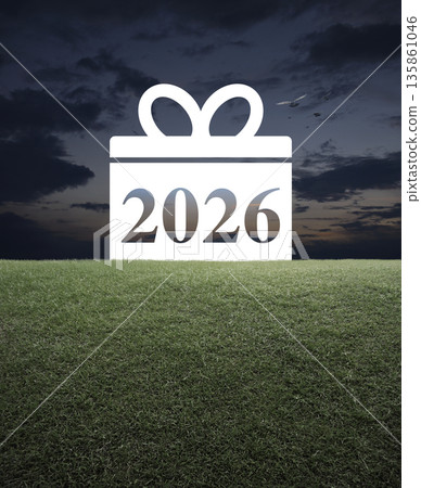 Business happy new year 2026 shopping concept 135861046