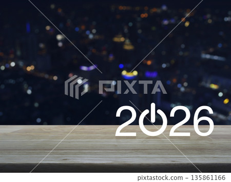 Happy new year 2026 success concept Happy new year 2026 success concept 135861166