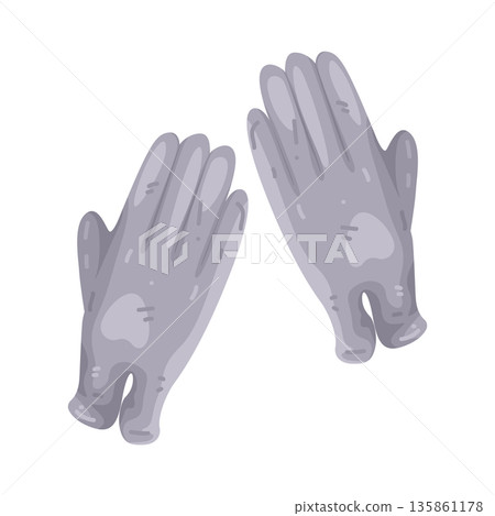Illustration of gloves  135861178