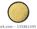 millet cereal on white background 135861395
