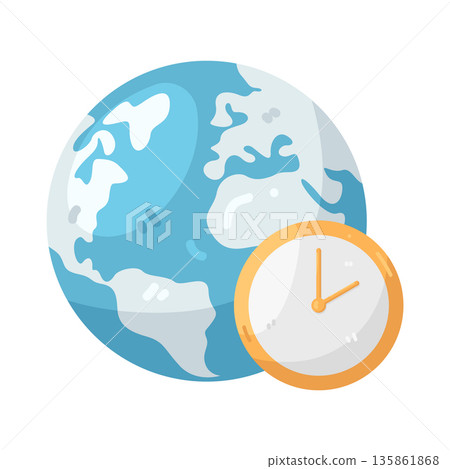 Illustration of clock Illustration of clock 135861868