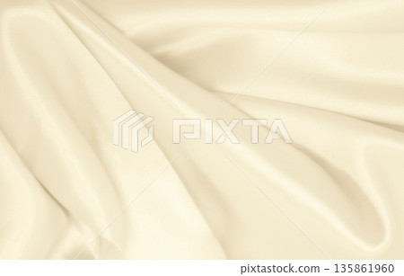 Smooth elegant golden silk or satin luxury cloth texture as wedding background. Luxurious background design. In Sepia toned. Retro style 135861960
