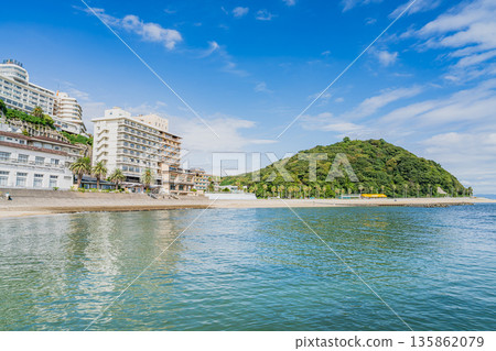 愛知縣蒲郡市西浦海灘週邊的景色 135862079