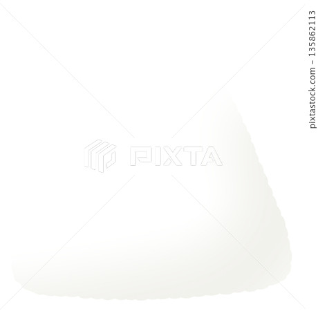 Simple pure rice onigiri icon with rice texture 135862113