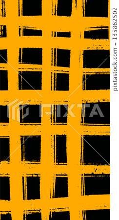 Abstract Yellow Grid Brush Stroke Lattice Pattern Abstract Yellow Grid Brush Stroke Lattice Pattern 135862502
