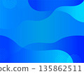 Blue gradient curve background illustration 135862511