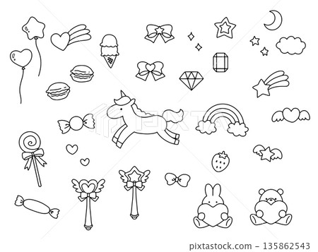 手繪夢幻插畫集 手繪夢幻插畫集 135862543