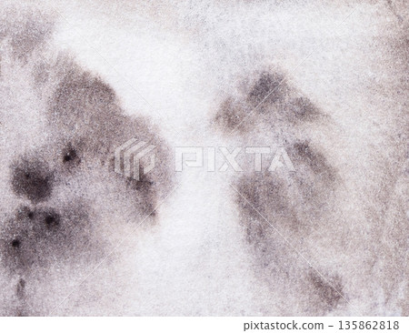 Watercolor brown hand drawn background, monochrome element for wedding and party design 135862818