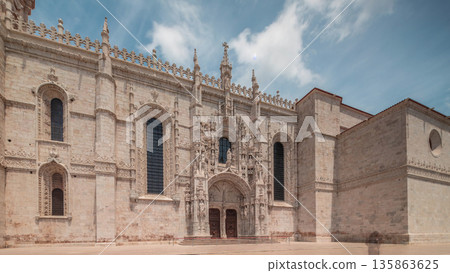 Mosteiro dos Jeronimos, located in the Belem district timelapse hyperlapse of Lisbon, Portugal. Mosteiro dos Jeronimos, located in the Belem district timelapse hyperlapse of Lisbon, Portugal. 135863625