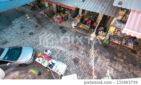 The colorful souk in the old city of Jerusalem Israel timelapse The colorful souk in the old city of Jerusalem Israel timelapse 135863739