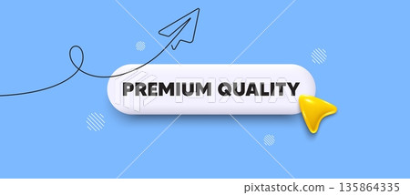 Premium quality search bar. Share plane line icon. Premium quality. High quality product sign. Top offer symbol. Search button with 3d cursor. Vector Premium quality search bar. Share plane line icon. Premium quality. High quality product sign. Top offer symbol. Search button with 3d cursor. Vector 135864335