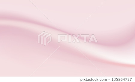 Spring-like pink drape background: Silk vector texture using mesh function 135864757