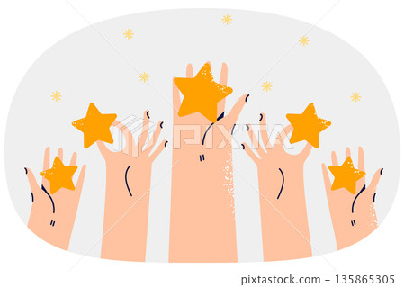 Star ratings are in hands of user, for feedback allowing others to know about quality of service 135865305
