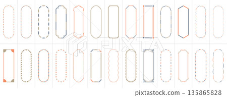 日式豎幅相框套裝列表 135865828