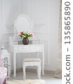 Boudoir table make up table with mirror 135865890
