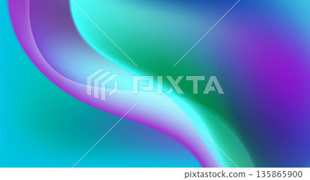 Abstract bright liquid fluid gradient waves futuristic background Abstract bright liquid fluid gradient waves futuristic background 135865900