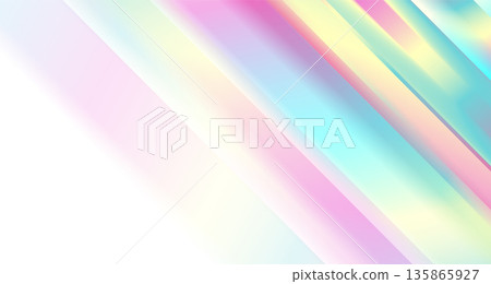 Holographic smooth stripes geometric abstract tech background 135865927